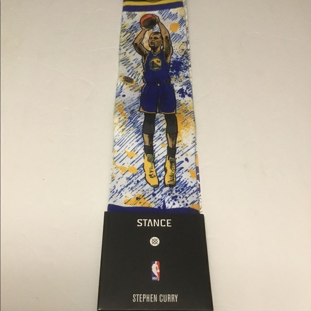 Steph Curry Stance NBA Legends Socks Men’s Sz 9-12 NEW